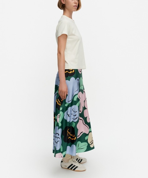 marimekko(マリメッコ)の「Kukasta Kukkaan / skirt(スカート・レディース・グリーン・36/34)」の2枚目の写真