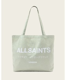 ALLSAINTS（オールセインツ）の「UNDERGROUND LOGO PRINTED TOTE BAG | アンダーグラウンド ロゴ プリント トート バッグ（トートバッグ）」