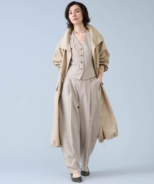 Liesse（リエス）の「麻調カーブパンツ（その他パンツ・レディース・ナチュラル/チャコールグレー・2/3）」の17枚目の写真