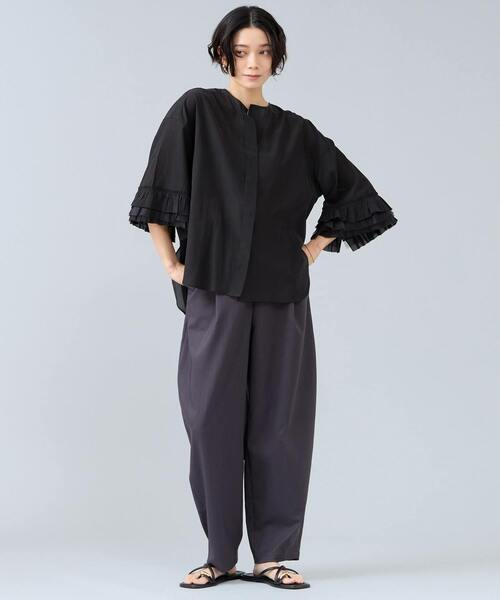 Liesse（リエス）の「麻調カーブパンツ（その他パンツ・レディース・ナチュラル/チャコールグレー・2/3）」の21枚目の写真