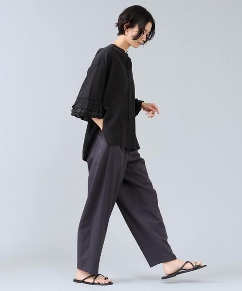 Liesse（リエス）の「麻調カーブパンツ（その他パンツ・レディース・ナチュラル/チャコールグレー・2/3）」の22枚目の写真