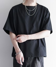 【cussil/クシル】リファインコットンワイドショートシルエット半袖Tシャツ