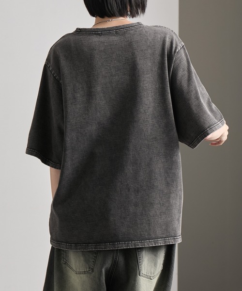 cussil(クシル)の「【cussil/クシル】リファインコットンワイドショートシルエット半袖Tシャツ(Tシャツ/カットソー・メンズ・ブラック/ホワイト/ブラック系/グレー系・L/S/M)」の10枚目の写真
