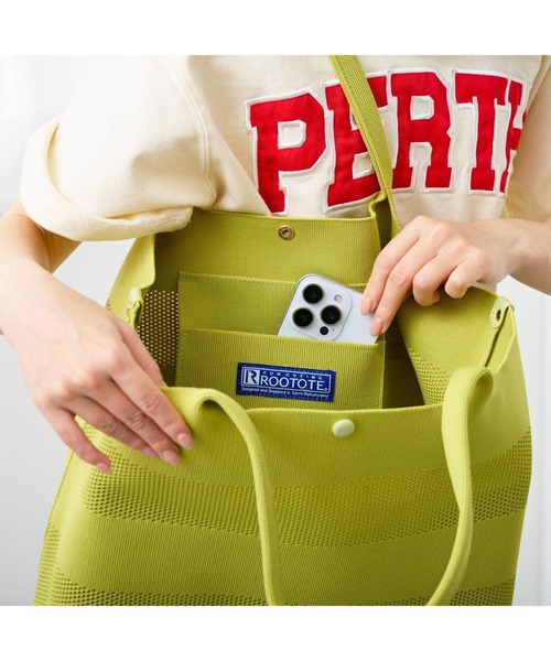 ROOTOTE（ルートート）の「ルートート / LT.ミディアム.ルフル.ミクスト-A（ショルダーバッグ・レディース・ピンク系その他/イエロー系その他/ブラック/ブルー系その他・FREE）」の12枚目の写真