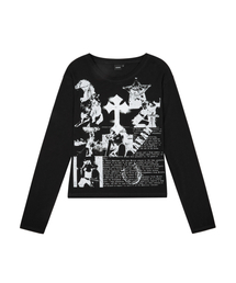 Cross Paper Long Sleeve (Black)