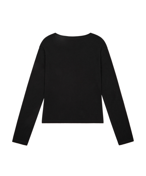 AAKAM(アーカム)の「Cross Paper Long Sleeve (Black)(Tシャツ/カットソー・レディース・その他・1/2)」の2枚目の写真