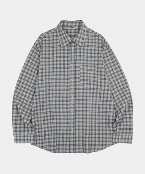LETTERCOMO(レテルコモ)の「エイプレイ パステルチェックシャツ ピーチブルー(シャツ/ブラウス・レディース・その他・MEDIUM/LARGE)」の2枚目の写真