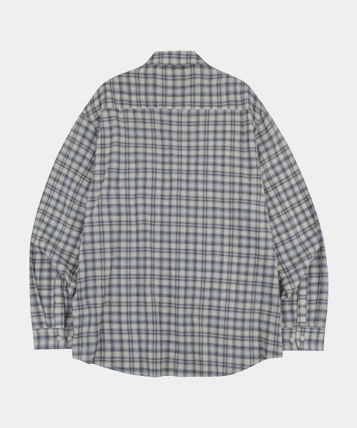 LETTERCOMO(レテルコモ)の「エイプレイ パステルチェックシャツ ピーチブルー(シャツ/ブラウス・レディース・その他・MEDIUM/LARGE)」の3枚目の写真