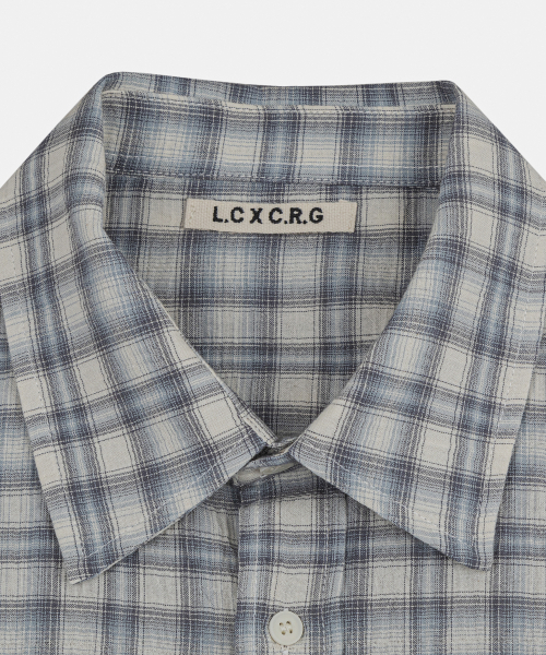 LETTERCOMO(レテルコモ)の「エイプレイ パステルチェックシャツ ピーチブルー(シャツ/ブラウス・レディース・その他・MEDIUM/LARGE)」の4枚目の写真
