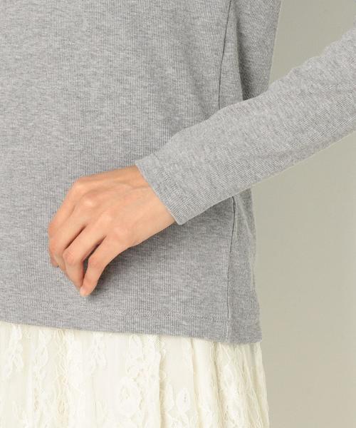 Another Edition(アナザーエディション)の「スパンテレコボトルネックプルオーバー/AEBFC T/Rスパンテレコ BN PO◆(Tシャツ/カットソー・レディース・ホワイト/ブラック/ライトグレー・FREE)」の12枚目の写真