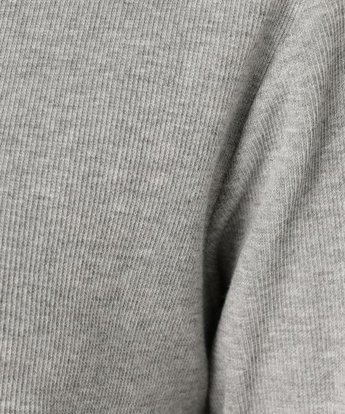 Another Edition(アナザーエディション)の「スパンテレコボトルネックプルオーバー/AEBFC T/Rスパンテレコ BN PO◆(Tシャツ/カットソー・レディース・ホワイト/ブラック/ライトグレー・FREE)」の8枚目の写真