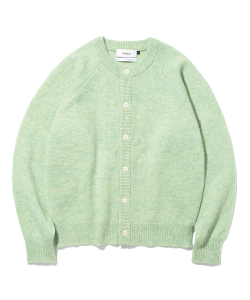 KNITTED(ニッティド)の「シェギドック ウール100% ラウンドカーディガン MINT(カーディガン/ボレロ・レディース・その他・LARGE/MEDIUM/X-LARGE)」の1枚目の写真