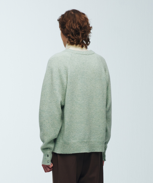 KNITTED(ニッティド)の「シェギドック ウール100% ラウンドカーディガン MINT(カーディガン/ボレロ・レディース・その他・LARGE/MEDIUM/X-LARGE)」の10枚目の写真