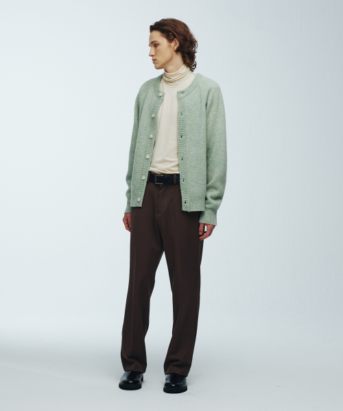 KNITTED(ニッティド)の「シェギドック ウール100% ラウンドカーディガン MINT(カーディガン/ボレロ・レディース・その他・LARGE/MEDIUM/X-LARGE)」の8枚目の写真