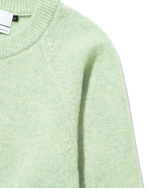 KNITTED(ニッティド)の「シェギドック ウール100% ラウンドカーディガン MINT(カーディガン/ボレロ・レディース・その他・LARGE/MEDIUM/X-LARGE)」の13枚目の写真