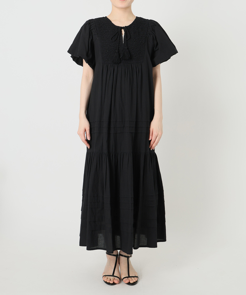 B.C STOCK(ベーセーストック)の「ウォッシャブル / バルーンスリーブワンピース(ワンピース・レディース・ブラック/ホワイト/ブラウン・FREE)」の16枚目の写真