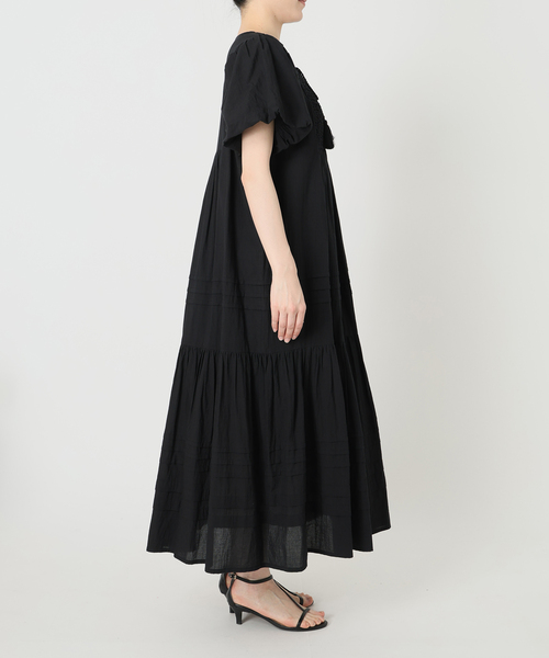 B.C STOCK(ベーセーストック)の「ウォッシャブル / バルーンスリーブワンピース(ワンピース・レディース・ブラック/ホワイト/ブラウン・FREE)」の19枚目の写真