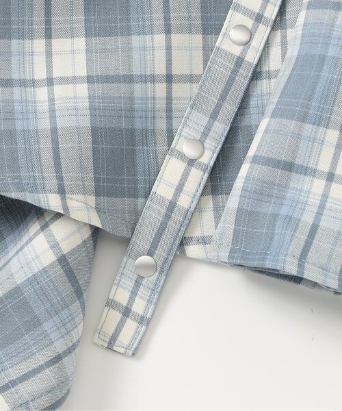 algy(アルジー)の「アシメヘムチェックスカパン(スカート・キッズ・ブラック/グレー/サックスブルー・140/130/160/150)」の19枚目の写真