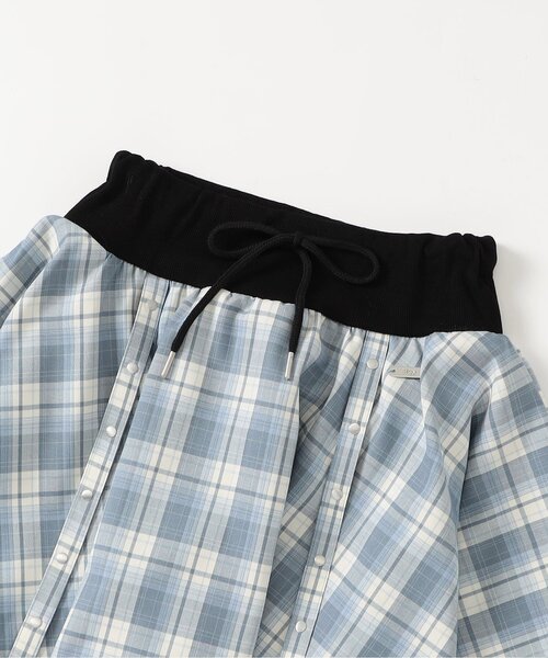 algy(アルジー)の「アシメヘムチェックスカパン(スカート・キッズ・ブラック/グレー/サックスブルー・140/130/160/150)」の16枚目の写真
