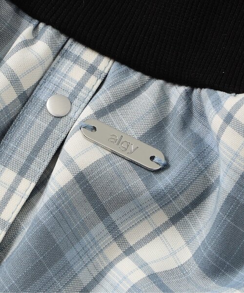 algy(アルジー)の「アシメヘムチェックスカパン(スカート・キッズ・ブラック/グレー/サックスブルー・140/130/160/150)」の17枚目の写真