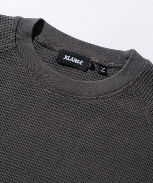 XLARGE(エクストララージ)の「THERMAL L/S TEE(Tシャツ/カットソー・メンズ・オフホワイト/カモフラージュ/チャコール・S/M/L/XL)」の8枚目の写真