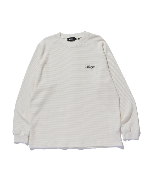XLARGE(エクストララージ)の「THERMAL L/S TEE(Tシャツ/カットソー・メンズ・オフホワイト/カモフラージュ/チャコール・S/M/L/XL)」の14枚目の写真