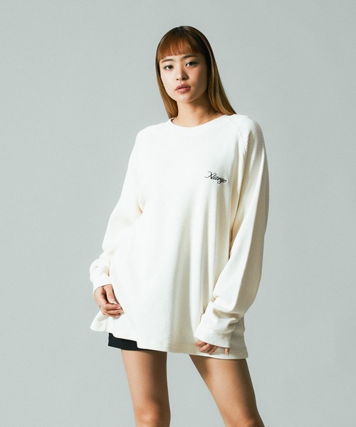 XLARGE(エクストララージ)の「THERMAL L/S TEE(Tシャツ/カットソー・メンズ・オフホワイト/カモフラージュ/チャコール・S/M/L/XL)」の4枚目の写真