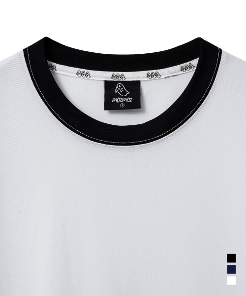 MOZMOZ(モズモズ)の「エッセンシャルエアメッシュ半袖リンガーTシャツホワイト(Tシャツ/カットソー・レディース・その他・3/2/1)」の5枚目の写真