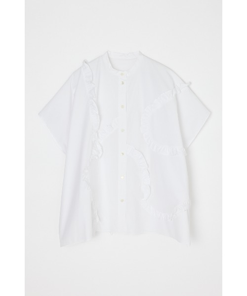 ENFOLD(エンフォルド)の「ALIEN FRILL SQUARE SHIRT(シャツ/ブラウス・レディース・ホワイト/ダークネイビー・38)」の2枚目の写真