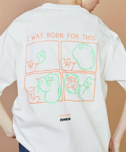 FRAPBOIS(フラボア)の「T.A. T(Bear Yen)(Tシャツ/カットソー・レディース・ホワイト・2/1)」の2枚目の写真