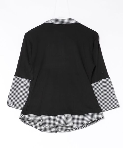 Alvia(アルビア)の「切り替えフェイクレイヤードTシャツ(Tシャツ/カットソー・レディース・ブラック・M)」の20枚目の写真