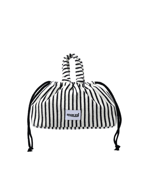 MACNI（マクニ）の「TERRY STRING PUFFY BAG NAVY（トートバッグ・レディース・ネイビー・FREE）」の3枚目の写真