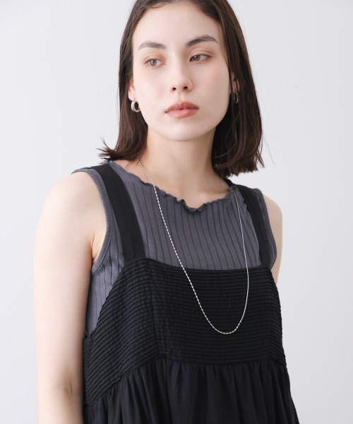 Bou Jeloud（ブージュルード）の「アズキチェーンハーフネックレス（ネックレス・レディース・シルバー/ゴールド・ONESIZE）」の3枚目の写真