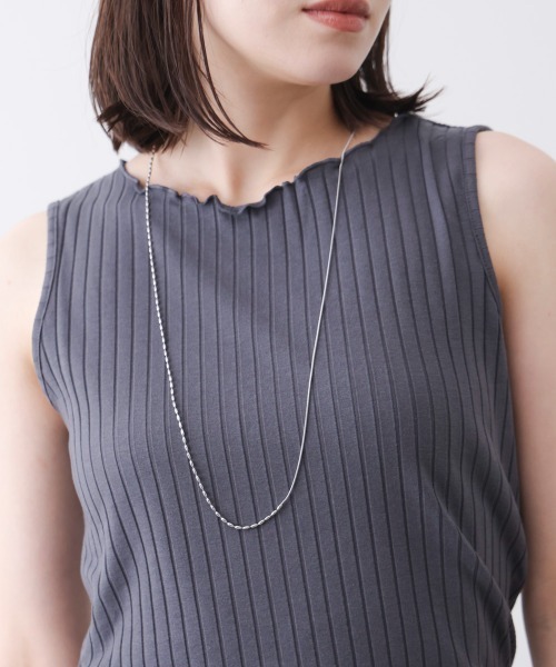 Bou Jeloud（ブージュルード）の「アズキチェーンハーフネックレス（ネックレス・レディース・シルバー/ゴールド・ONESIZE）」の5枚目の写真