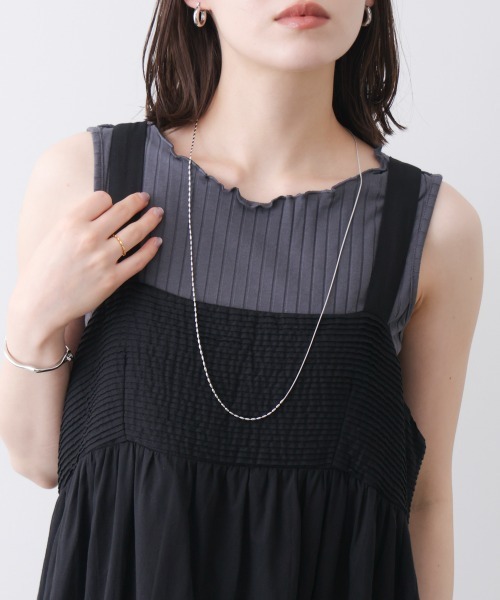 Bou Jeloud（ブージュルード）の「アズキチェーンハーフネックレス（ネックレス・レディース・シルバー/ゴールド・ONESIZE）」の6枚目の写真