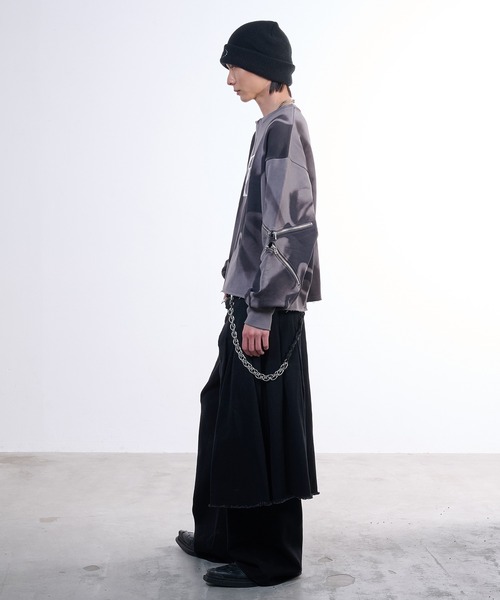 VI E DIT(ヴィエディット)の「Force Zip Sweatshirt/フォースジップスウェットシャツ(スウェット・メンズ・ライトグレー・2/1)」の5枚目の写真