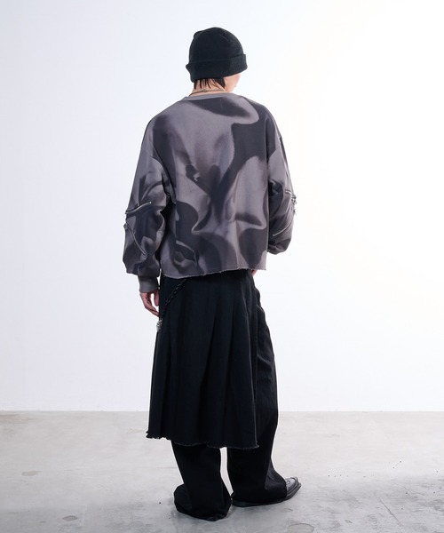 VI E DIT(ヴィエディット)の「Force Zip Sweatshirt/フォースジップスウェットシャツ(スウェット・メンズ・ライトグレー・2/1)」の6枚目の写真