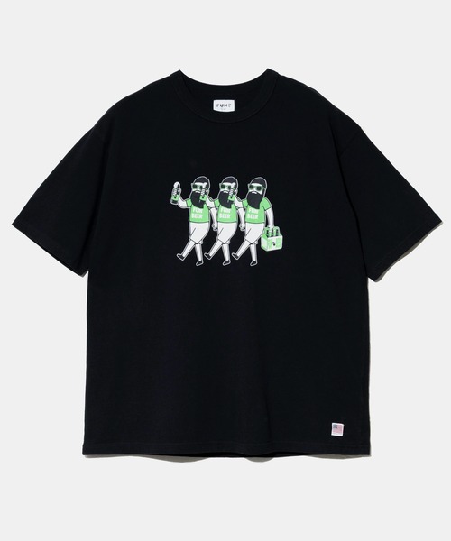 go slow caravan(ゴースローキャラバン)の「modem design/モデムデザイン USATee -BEER trioおじさん-(Tシャツ/カットソー・メンズ・ホワイト/ブラック・LARGE/X-LARGE/MEDIUM)」の2枚目の写真