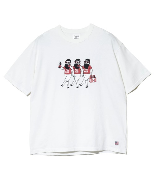 go slow caravan(ゴースローキャラバン)の「modem design/モデムデザイン USATee -BEER trioおじさん-(Tシャツ/カットソー・メンズ・ホワイト/ブラック・LARGE/X-LARGE/MEDIUM)」の9枚目の写真