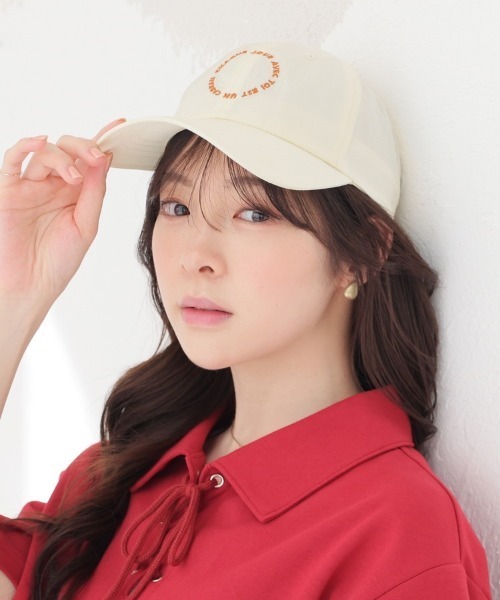 Honeys(ハニーズ)の「サークルロゴキャップ(キャップ・レディース・ベージュ/ミント/アイボリー/ブラック・FREE)」の1枚目の写真