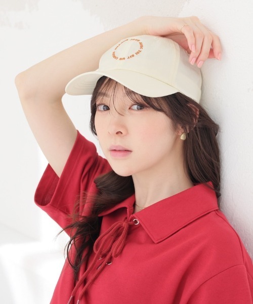 Honeys(ハニーズ)の「サークルロゴキャップ(キャップ・レディース・ベージュ/ミント/アイボリー/ブラック・FREE)」の5枚目の写真