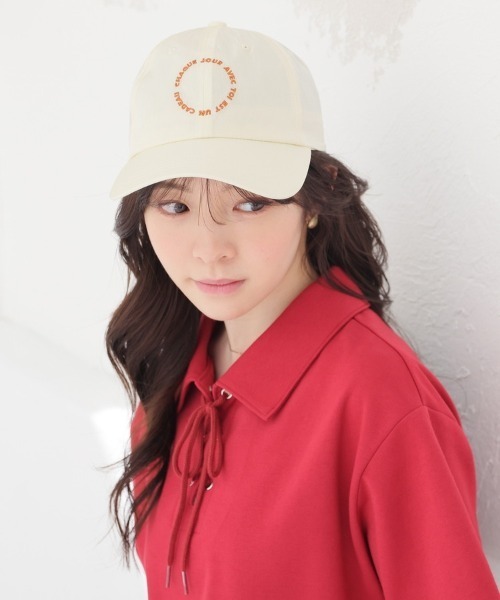 Honeys(ハニーズ)の「サークルロゴキャップ(キャップ・レディース・ベージュ/ミント/アイボリー/ブラック・FREE)」の6枚目の写真
