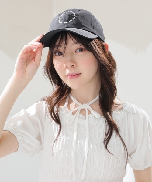 Honeys(ハニーズ)の「サークルロゴキャップ(キャップ・レディース・ベージュ/ミント/アイボリー/ブラック・FREE)」の8枚目の写真