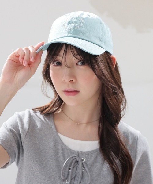 Honeys(ハニーズ)の「サークルロゴキャップ(キャップ・レディース・ベージュ/ミント/アイボリー/ブラック・FREE)」の12枚目の写真