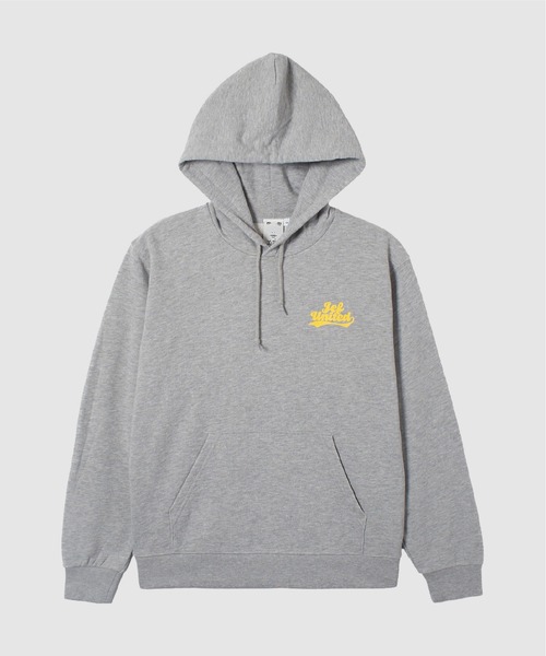 X-girl SPORTS(エックスガールスポーツ)の「JEF ICL WE FAN GOODS SWEAT HOODIE/ジェフユナイテッド市原・千葉レディース(スウェット・メンズ・グレー/ネイビー・LARGE/X-LARGE/XX-LARGE/MEDIUM/SMALL)」の2枚目の写真