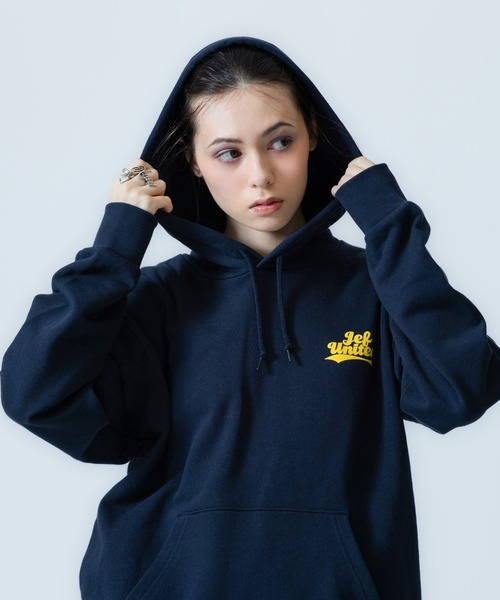 X-girl SPORTS(エックスガールスポーツ)の「JEF ICL WE FAN GOODS SWEAT HOODIE/ジェフユナイテッド市原・千葉レディース(スウェット・メンズ・グレー/ネイビー・LARGE/X-LARGE/XX-LARGE/MEDIUM/SMALL)」の13枚目の写真