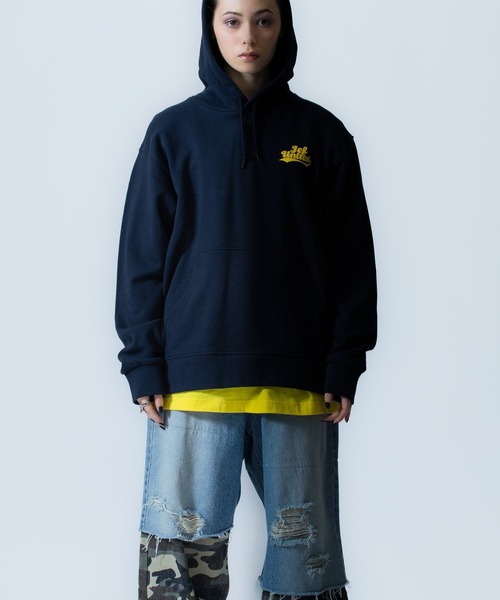 X-girl SPORTS(エックスガールスポーツ)の「JEF ICL WE FAN GOODS SWEAT HOODIE/ジェフユナイテッド市原・千葉レディース(スウェット・メンズ・グレー/ネイビー・LARGE/X-LARGE/XX-LARGE/MEDIUM/SMALL)」の16枚目の写真