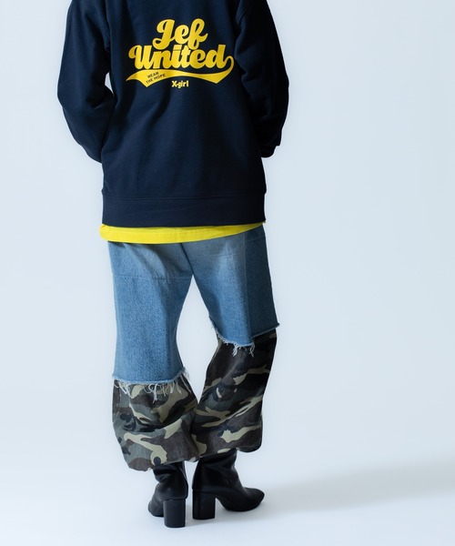 X-girl SPORTS(エックスガールスポーツ)の「JEF ICL WE FAN GOODS SWEAT HOODIE/ジェフユナイテッド市原・千葉レディース(スウェット・メンズ・グレー/ネイビー・LARGE/X-LARGE/XX-LARGE/MEDIUM/SMALL)」の20枚目の写真