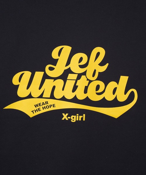 X-girl SPORTS(エックスガールスポーツ)の「JEF ICL WE FAN GOODS SWEAT HOODIE/ジェフユナイテッド市原・千葉レディース(スウェット・メンズ・グレー/ネイビー・LARGE/X-LARGE/XX-LARGE/MEDIUM/SMALL)」の9枚目の写真