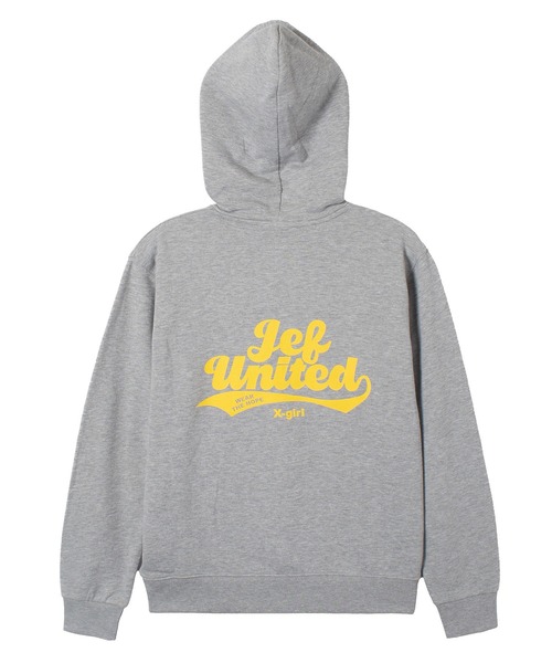 X-girl SPORTS(エックスガールスポーツ)の「JEF ICL WE FAN GOODS SWEAT HOODIE/ジェフユナイテッド市原・千葉レディース(スウェット・メンズ・グレー/ネイビー・LARGE/X-LARGE/XX-LARGE/MEDIUM/SMALL)」の22枚目の写真